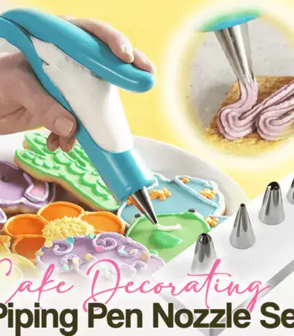 Cake Decorating Piping Pen Tool and Nozzle Set