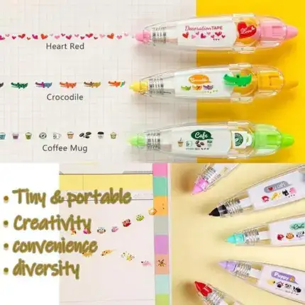 Adorable Animal Press-Style Decoration Pen – DIY Craft Tool