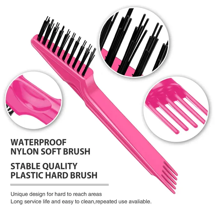Durable hair brush cleaner