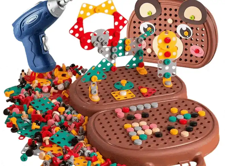 Child using drill set